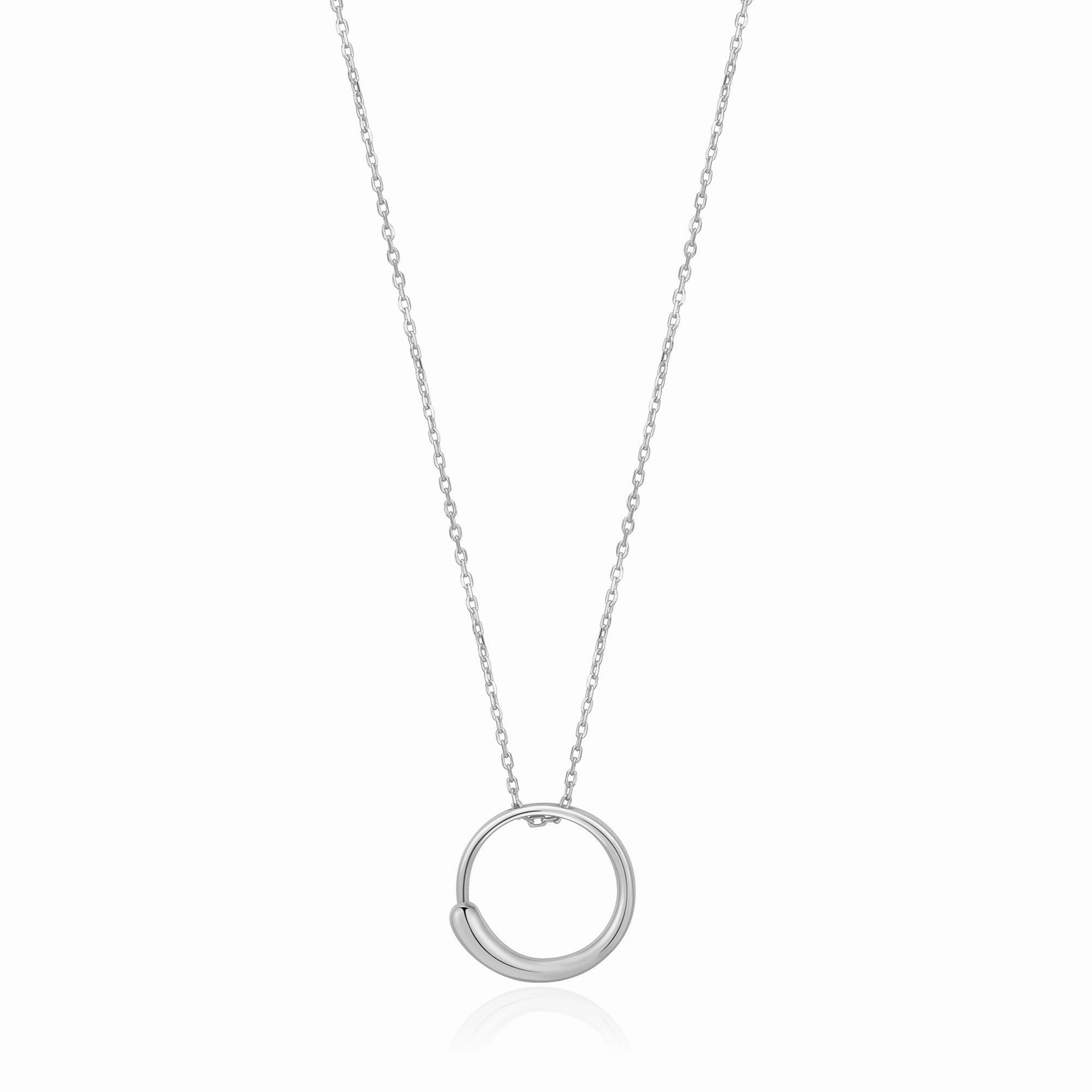 Silver Luxe Circle Necklace