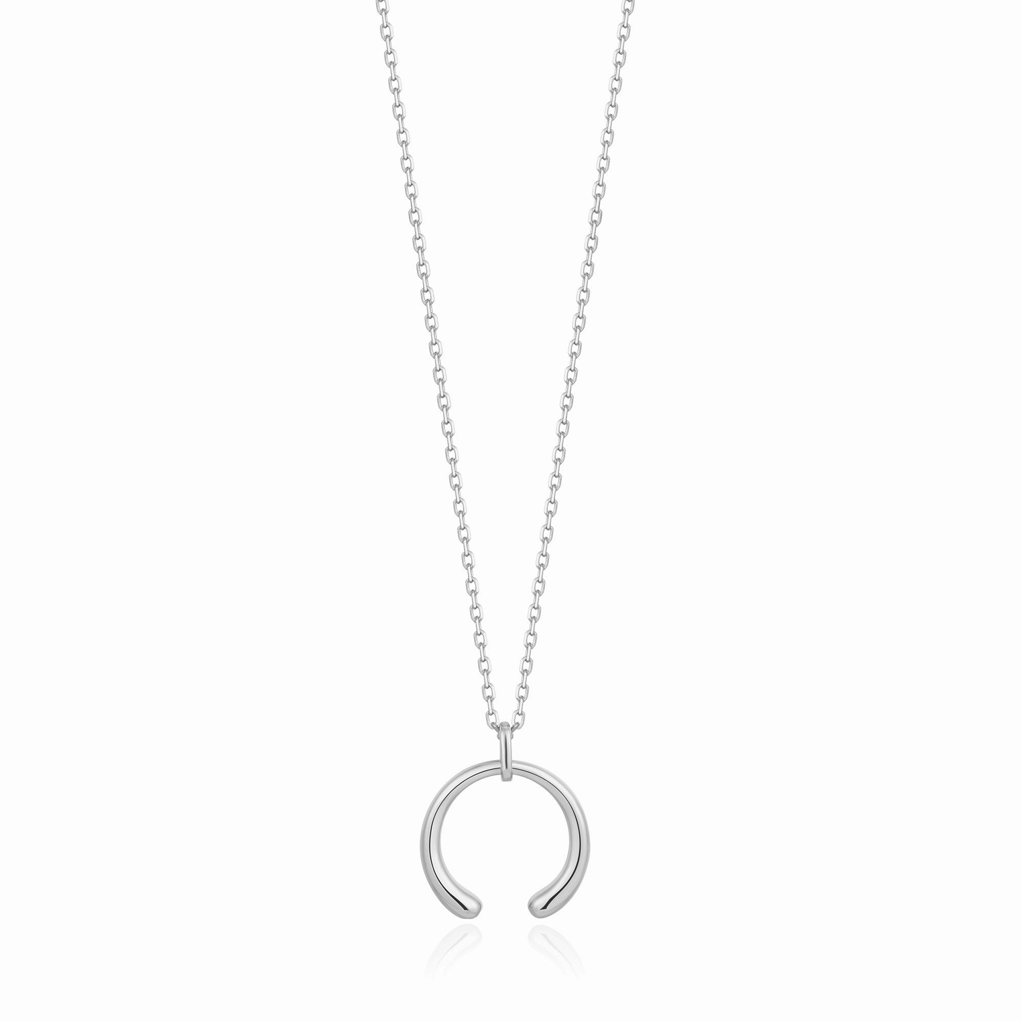 Silver Luxe Curve Necklace