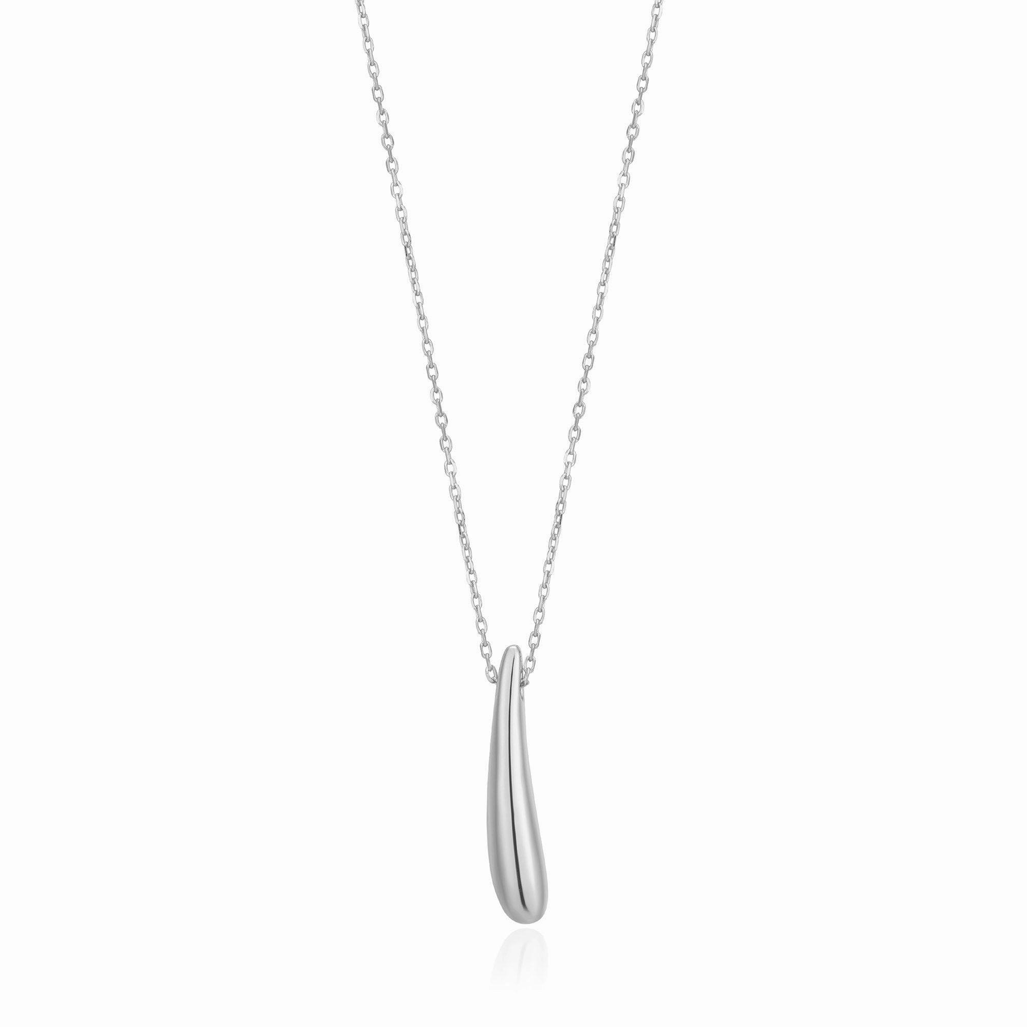 Silver Luxe Drop Necklace