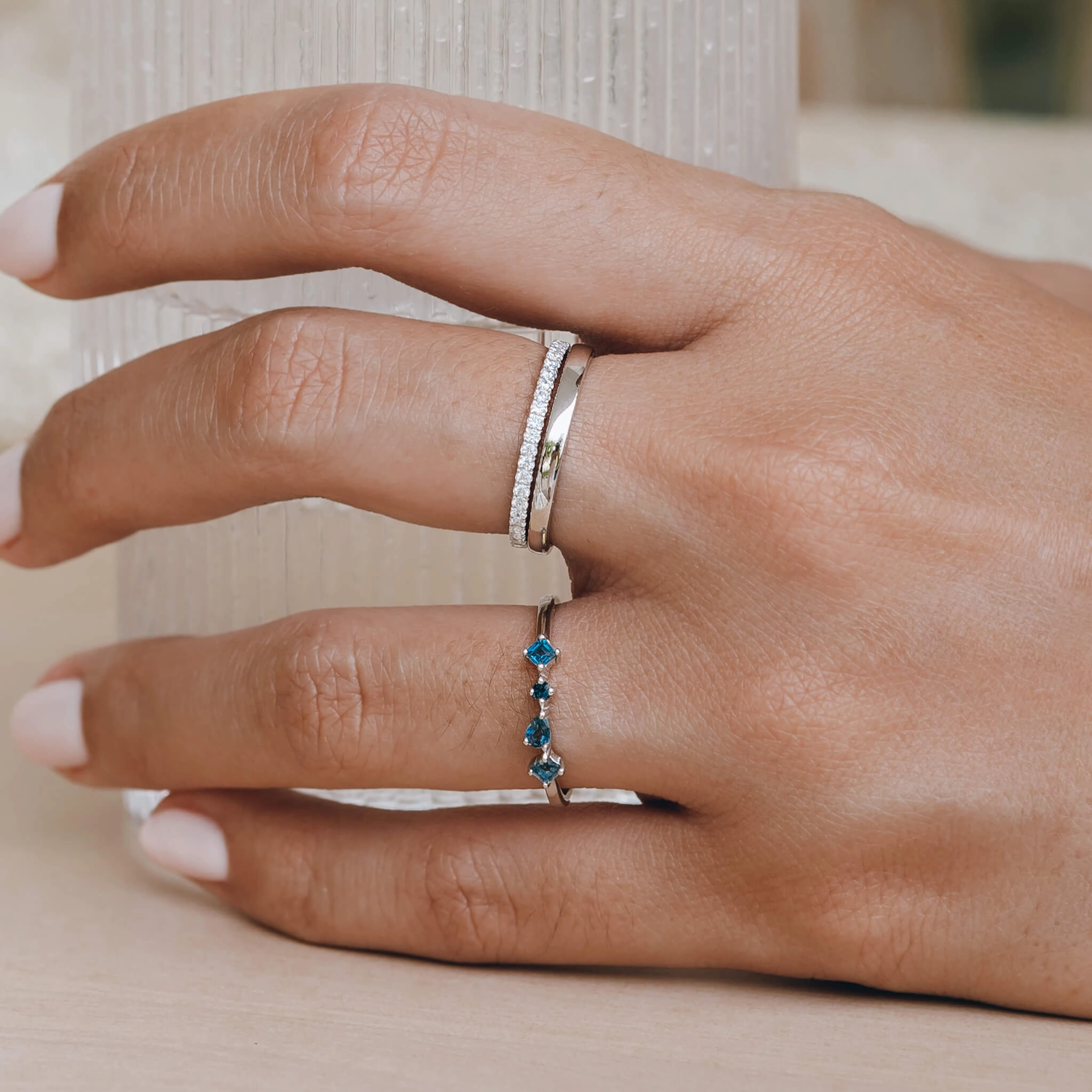 Silver Stacking Ring - Nina