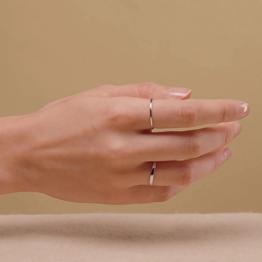 Silver Stacking Ring - Nina
