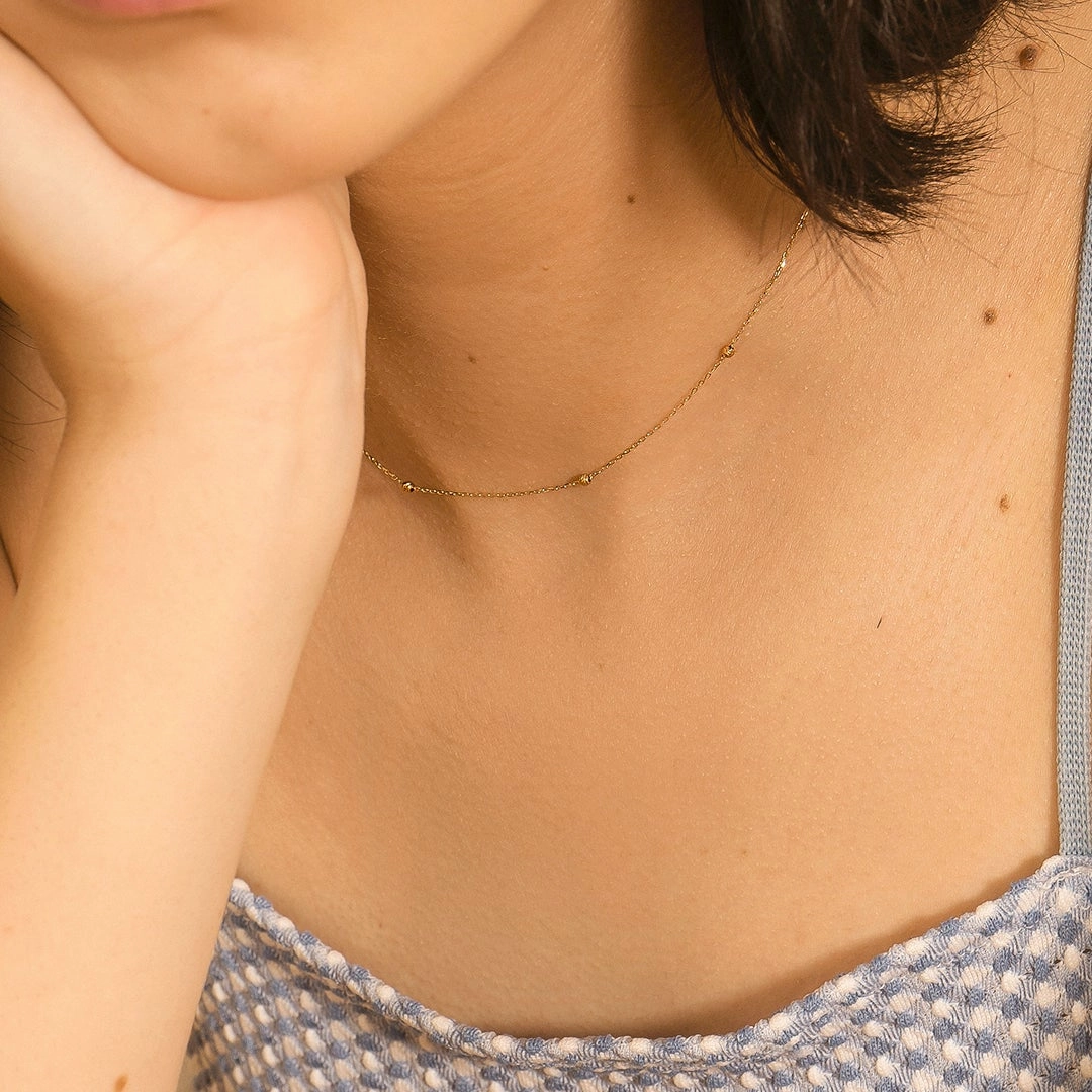 SKYE  |  Diamond Cut Bead Necklace