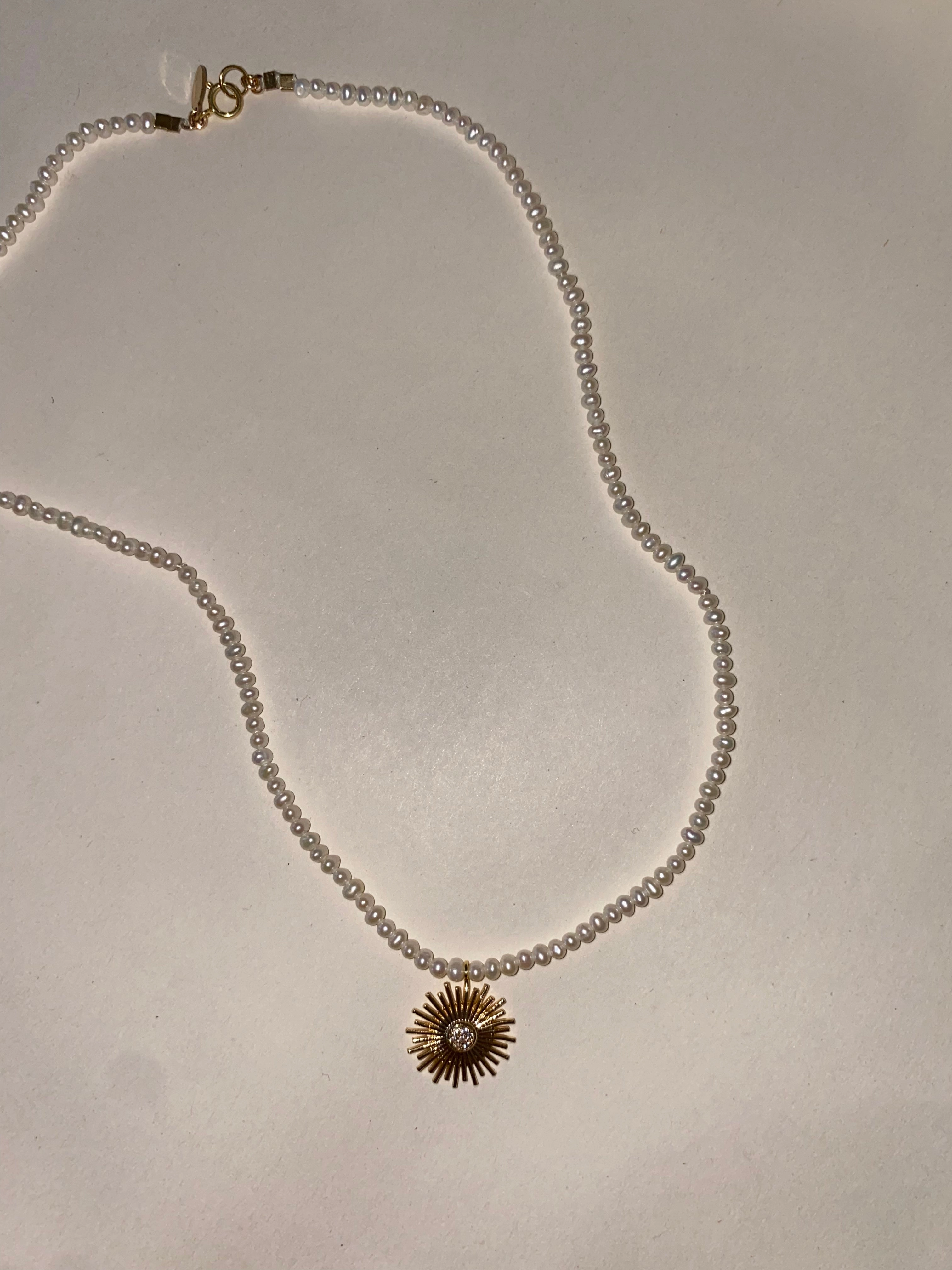 Sol Necklace- Pearl