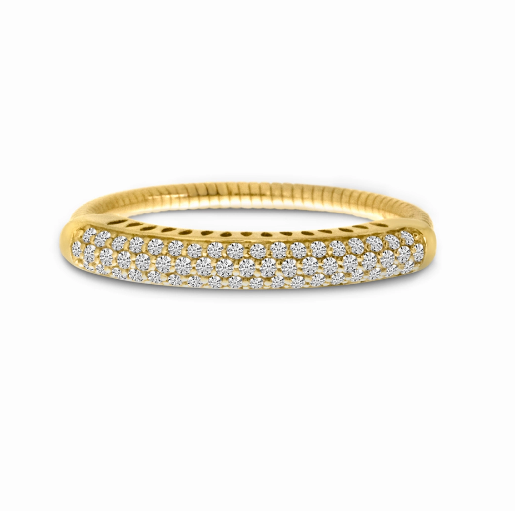 Spryngs Diamond Pave Stretch Ring