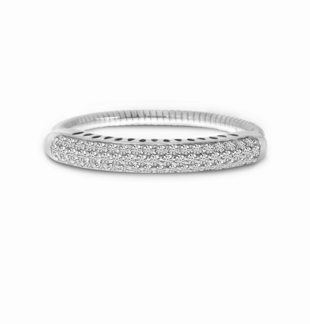 Spryngs Diamond Pave Stretch Ring