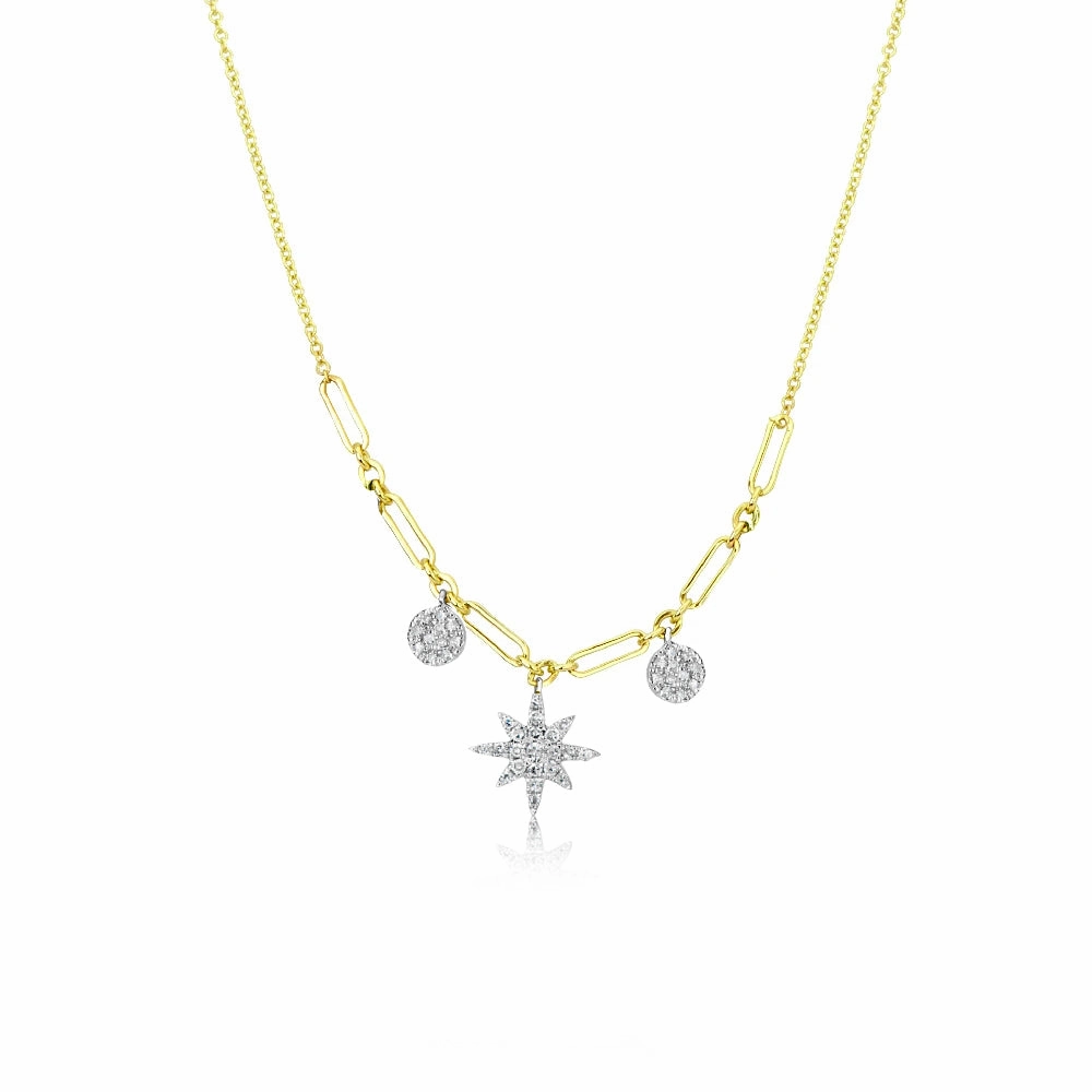 Starburst Double Chain Necklace