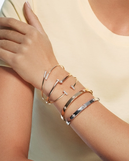 Trilogy Diamond Bangle
