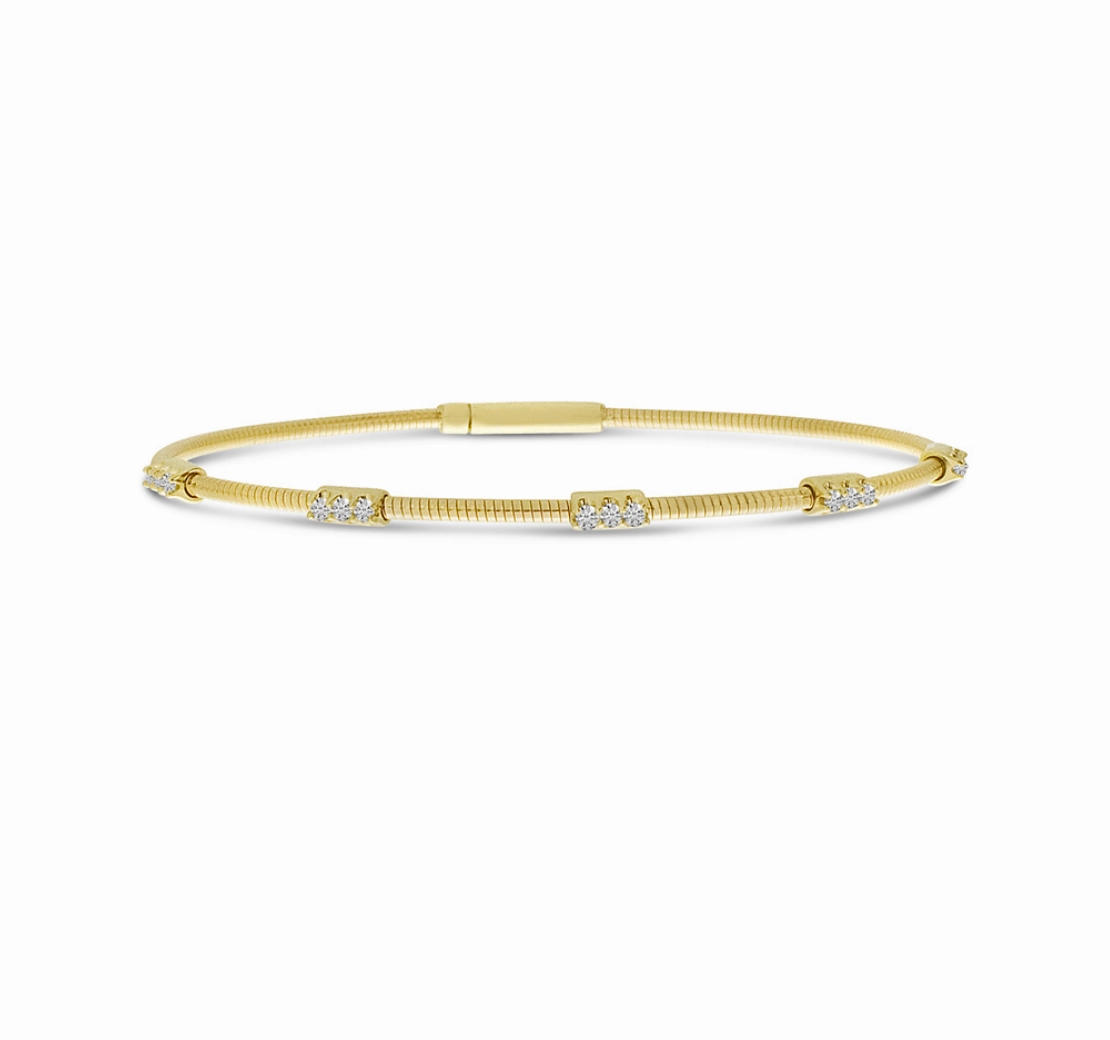 Triple Set Diamond Flex Bracelet