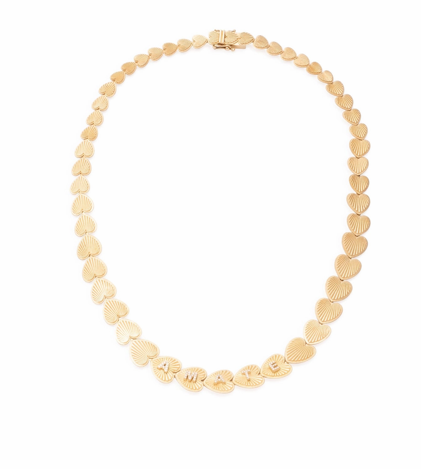 True Love : Custom Graduated Heart Token Necklace
