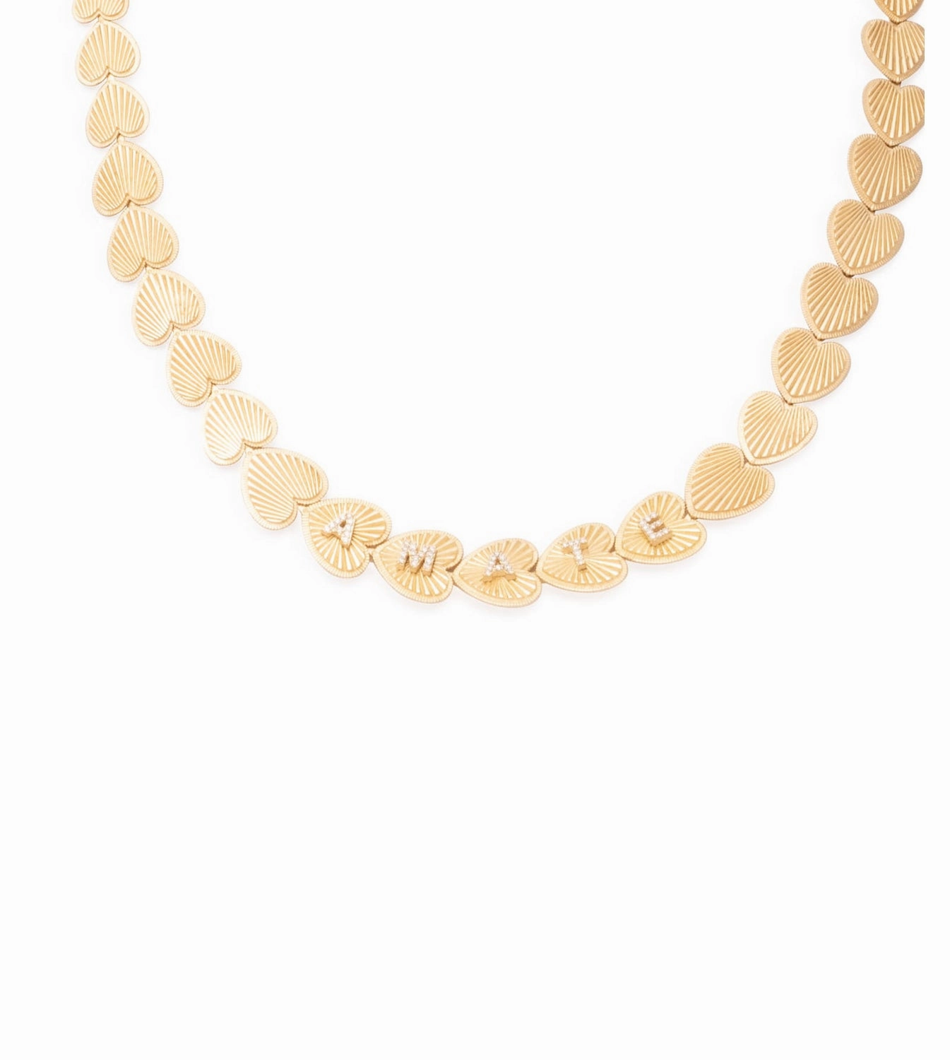 True Love : Custom Graduated Heart Token Necklace