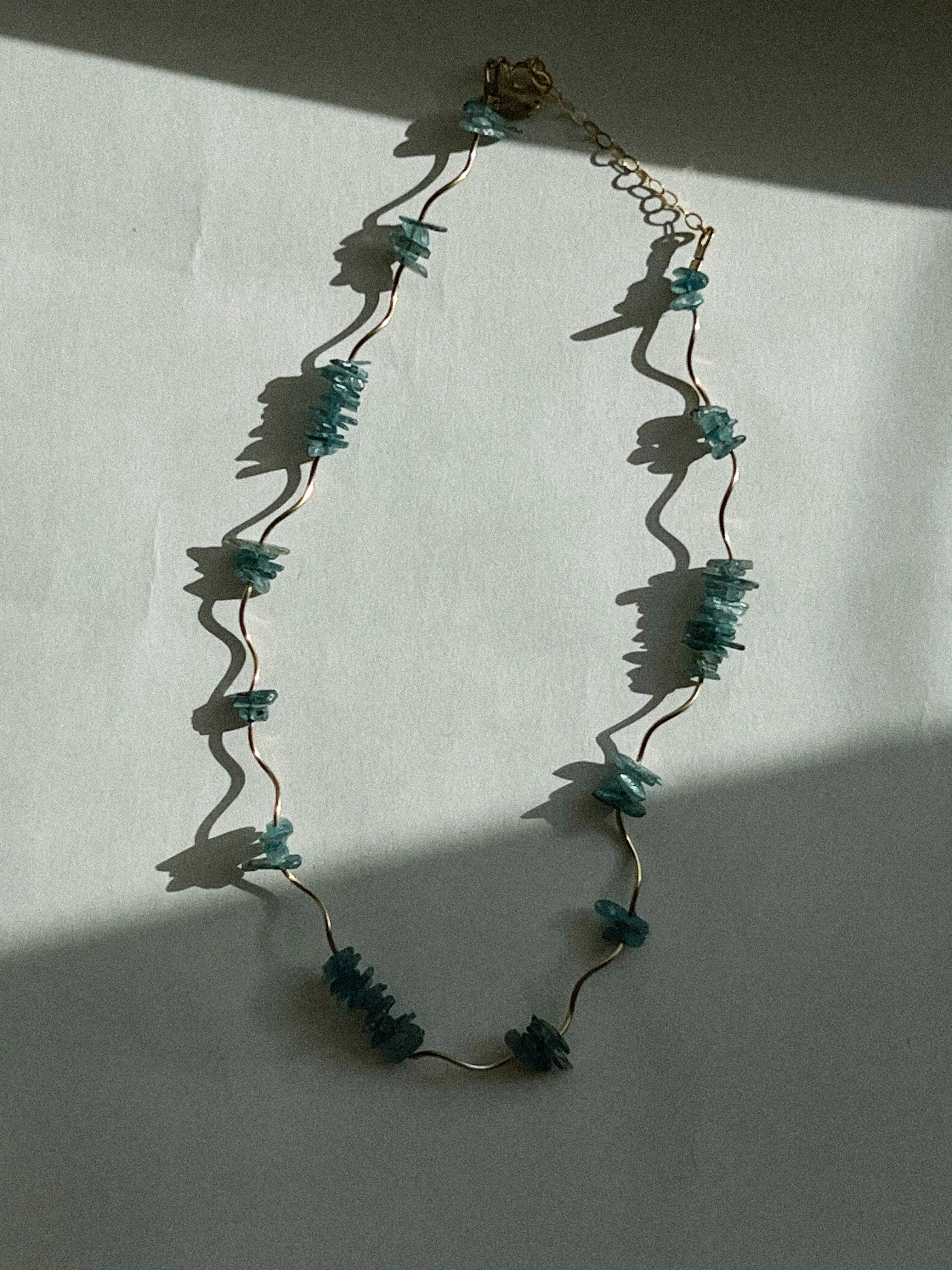 Twirl Necklace- Kyanite
