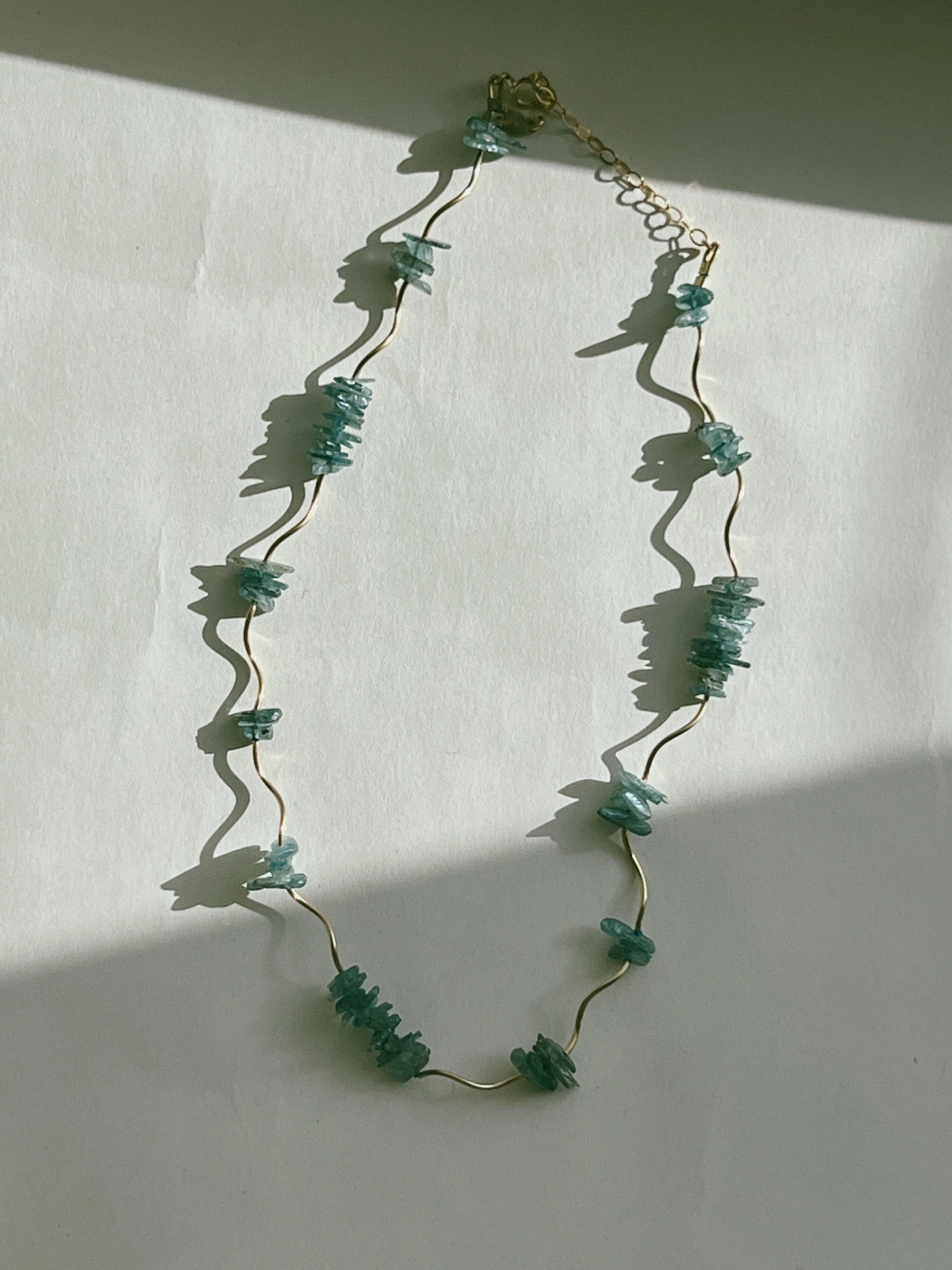 Twirl Necklace- Kyanite