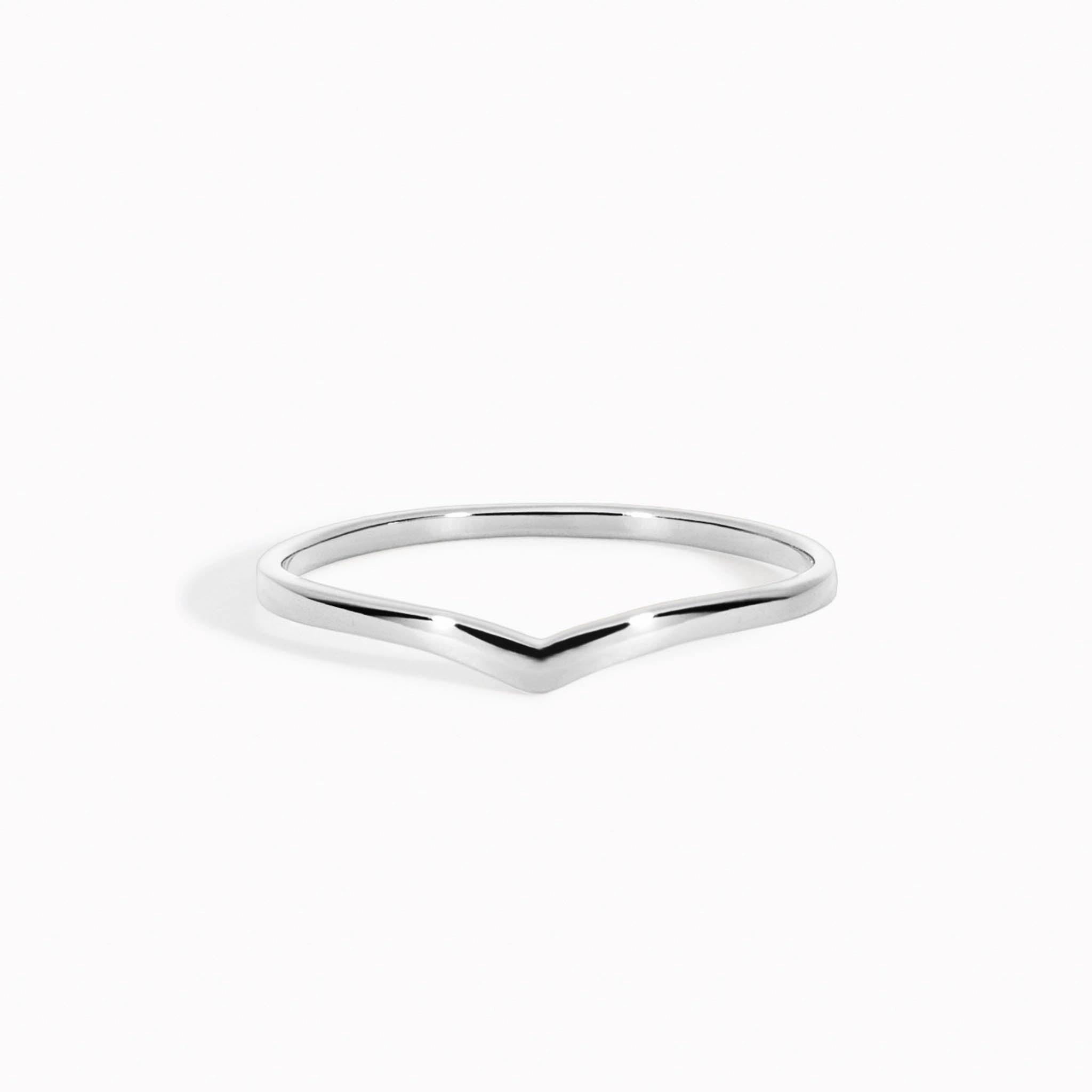 V Ring Silver - Nora