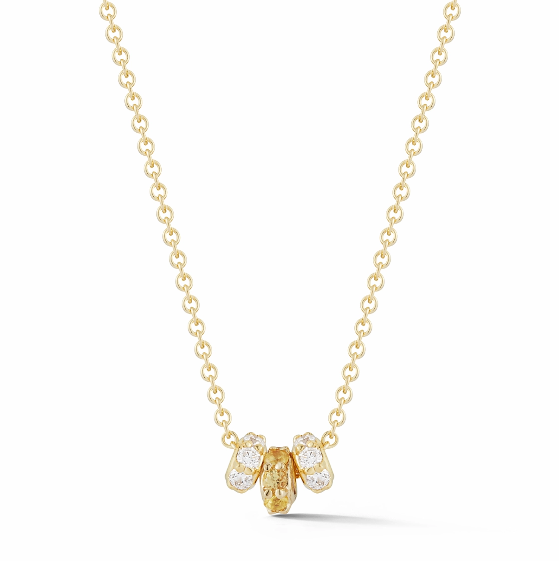 Yellow Sapphire Thea Necklace