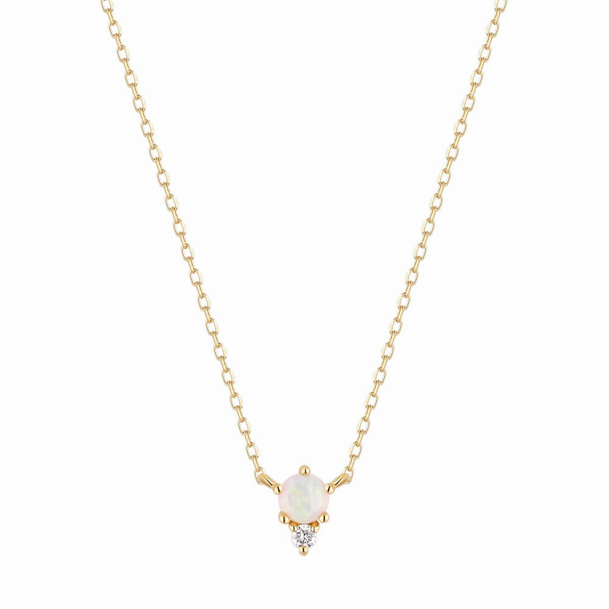 ZENA | Opal and Diamond Necklace