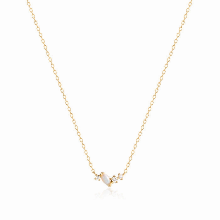 ZEPHYR | Opal and Lab-Grown Diamond Necklace